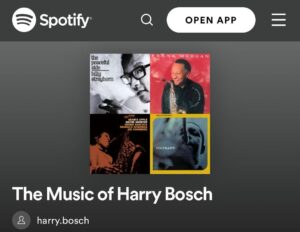Michael Connelly Instagram - You may have noticed that Harry Bosch listens to quite a lot of music in DESERT STAR. We’ve added some of it to our Spotify playlist. Look for The Music of Harry Bosch.