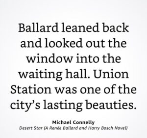 Michael Connelly Instagram - Union Station, mentioned in many books, including DESERT STAR. Swipe for photos.
#desertstar #ballardandbosch