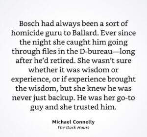 Michael Connelly Instagram - #bookquotes #thedarkhours #ballardandbosch