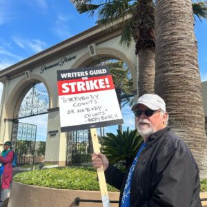 Michael Connelly Instagram - Walking the picket line with writers. I’ve been in the Guild 30 years. It protected me in my early years in Hollywood. Writers need a fair shake and that’s why I carry the sign. - MC
#wgastrong #wgastrike @wgawest @wgaeast