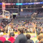 Michael Fishman Instagram – Had a great time @la_sparks game L.A. LIVE