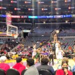 Michael Fishman Instagram - Had a great time @la_sparks game L.A. LIVE