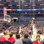 Michael Fishman Instagram – Had a great time @la_sparks game L.A. LIVE