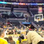 Michael Fishman Instagram – Had a great time @la_sparks game L.A. LIVE