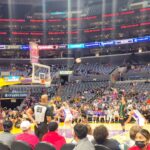 Michael Fishman Instagram - Had a great time @la_sparks game L.A. LIVE