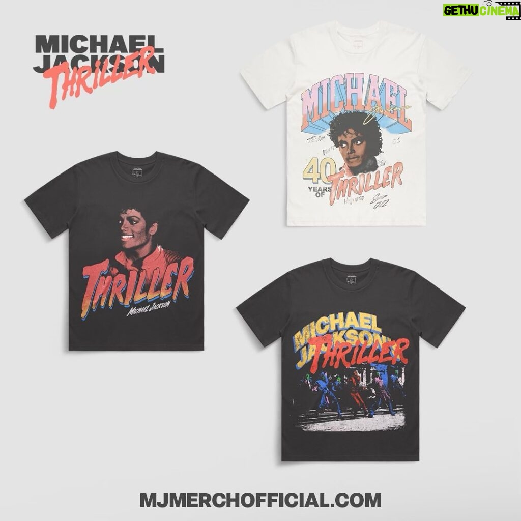 Michael Jackson Instagram - Unveiling Volume 2 of the newest @mjmerchofficial collection, inspired by the iconic Thriller album! Order now and receive in time for Halloween – the perfect way to celebrate the season in style while showing your love for the King of Pop.