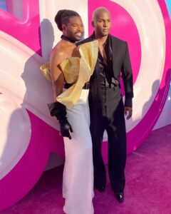 Michel Smith Boyd Instagram - Last night with BarbieEST dates ever 💕. Thank you @wbd and @hgtv! The #pink carpet and the trip to Barbieland was v dreamy💕 @barbie movie & #barbiedreamhousechallenge (6 days away!, 7/16, 8pm) . #msbhowtoluxury @anthonyelle @shabsmeltzer #hazel💕 Shrine Auditorium & Expo Hall