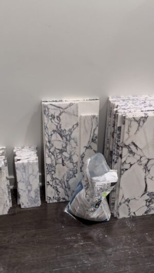 Michel Smith Boyd Instagram - My contractor has main character energy, but umm “It’s my house, and I live here”🎵. Does anybody remember the tv show, Murphy Brown, where Alvin, the painter, never left? He just went from project to project. Well, that’s my current life with this tile installer. So much for a Christmas completion. 🎅🏾 …more in stories
.
#msbhowtoluxury #interiordesigner 

. ⁣
.⁣
.⁣
.⁣
.⁣
.⁣
#bathroomdecor #bathroomdesign #bathtime #designinspo #homeimprovement #homeinspiration #homeinterior #interior123 #interiordecorating #interiordesignideas #interiorinspiration #interiorinspo #interiorstyle #luxurydesign #marble #modernfarmhouse #modernhome #newbuild #newhouse #newproject #remodel #reno #shower #tap #tile #tiles #vanity