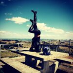 Michelle Rodriguez Instagram - New Zealand is the perfect staggeringly beautiful place to ride a motorcycle and stand on your head... So refreshing.