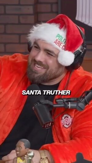 Mickey Gall Instagram - Santa Is real to us! @candicehorbacz explains how it’s actually true on The @cancelledweekly HOLIDAY SPECIAL is out now starring @evalovia @mickeygall & @gerarddgaf #merrychristmas