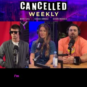Mickey Gall Instagram - paying for you to see this because 10 minute (one segment) sample of @cancelledweekly because we’re very proud of this show and what it stands for.  Cancelled weekly encourages debate and discourse with hosts @candicehorbacz @mickeygall & @gerarddgaf discussing the most viral videos and controversial topics of the day —from clips submitted by people like you! It’s serious, it’s silly, it’s funny and it’s informative.  Give it a chance & you’ll love it.  And if you do.. please subscribe, leave a comment and share it with a friend so we can help fearless discussion make a comeback! New episodes every Wednesday!