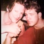 Mickey Rourke Instagram – With. Tommy during our pre fight interview in Kansas City .  Rip champ. Mickey. DIMA& KIDS WUFFWUFF