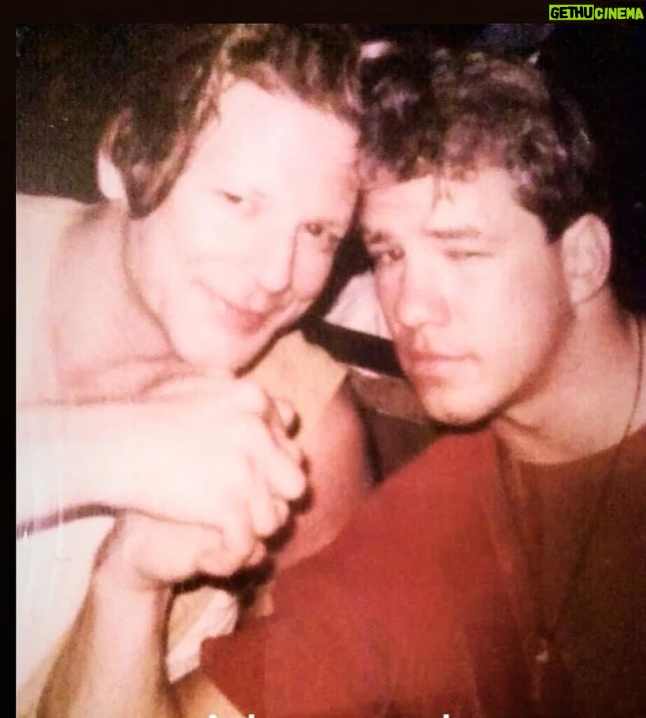 Mickey Rourke Instagram - With. Tommy during our pre fight interview in Kansas City . Rip champ. Mickey. DIMA& KIDS WUFFWUFF