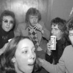 Micky Dolenz Instagram - John Lennon, Harry Nilsson, Alice Cooper and Micky Dolenz were known as the 'Hollywood Vampires' in 1974. The unknown girl is not McKenzie Phillips. #hollywoodvampires #johnlennon #harrynillson #alicecooper #mickydolenz #therainbowbarandgrill #classicrockphotos