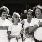 Micky Dolenz Instagram - I had the pleasure of meeting Olivia Newton John many years ago when I played celebrity tennis. Saddened to hear about this lovely lady. #ripolivianewtonjohn #olivianewtonjohn #mickydolenz #keithmoon #markvolman #celebritytennis