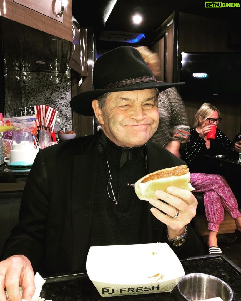 Micky Dolenz Instagram - Nothing like a chili dog at a truck stop in the middle of the night! #tourlife #ontheroad #tourbuslife #themonkees #mickydolenz #themonkeesfarewelltour