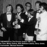 Micky Dolenz Instagram - #OTD Jun4,1967 The #Monkees win The Emmy Award for "Best Comedy Series" Holding the Emmy's are Micky Dolenz on left and Michael Nesmith on right #themonkees #theemmys #mickydolenz #michaelnesmith #petertork #davyjones #onthisdate