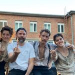 Miguel Bernardeau Instagram - @baranboodar @ollivier_mathilde @jonasbloquet Happy fam Studio Babelsberg