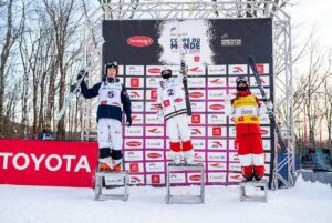 Mikaël Kingsbury Instagram - 69 World Cup win🥇🤪Amazing day!Feels go to compete at home🇨🇦 Race day tomorrow again LFG!!!! 📸 @heonjulien @bernardbrault  #ThanksTeam #69baby #nice