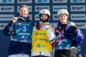 Mikaël Kingsbury Instagram - Back to back World Champion again🥇🥇
Going back to back to back winning the World Championship in singles and duals 2019/2021/2023 🤯
Thanks to my team/family/sponsors etc.. for helping me reaching my wildest dreams🙏🏼 
x8 times World Champion🍾