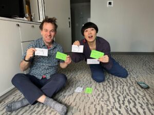 Mike Birbiglia Instagram - A year in the life of the “Working It Out” podcast with: 

1. @jimmyfallon (📸 by @nemetroulakos) 
2. @atsukocomedy (📸 by @ryanharpergray when we were working out ideas for her incredible HBO special “The Intruder” on the floor of a hotel room in Minneapolis in the dead of winter! 🥶 
3. @chloeiscrazy (soooooo good. Don’t miss it) 
4. @drewbarrymore (another 💯 ) 
5. @benstiller— photo from when we co-hosted @nantucketfilmfestival screenwriters tribute in 2017. On the podcast this year we went deep on #severance 
6. Me and @jhopestein (📸 by @ihatealexlau) great episode! Her book “Little Astronaut” came out this Fall! ❤️📚
7. @alexedelman outside of closing night of his hit off-broadway show “Just For Us” at @greenwich_house.
8. Me and @jbirbiglia at his wedding a long time ago. Great episode! Joe Bags! 
9. @zarnagarg— legendary episode. Many many touching DMs and emails about this one!
10. Jon Laster @hewasfunny return guest! Discussed his creation of @blapptheapp and more! 

Thanks for joining us this year for a pandemic experiment that became a new way of thinking about creative process for me and maybe for you! Almost 90 episodes on and here’s to 90 more! Thank you for it all!! ❤️
