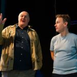 Mike Birbiglia Instagram - Old friends and new friends at the final weekend of “The Old Man & The Pool” in London. Also, my wife! . (📸 by @industria.studios) Wyndham's Theatre London