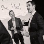 Mike Birbiglia Instagram - Opening night with some friends in London. Dream come true. Tell your friends about @oldmanpoolwestend. Photos by @emiliomadrid. Heart balloons by Oona and @jhopestein. Wyndham's Theatre London