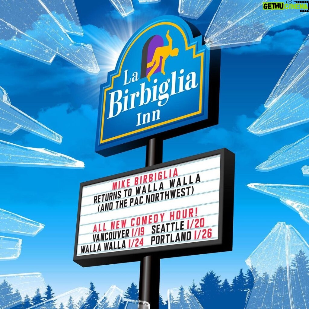 Mike Birbiglia Instagram - Big news, friends! you are always the first to know when I’m announcing shows on my tour. This one is particularly cool for me. I’m going back to Walla Walla for the first time in almost 20 years. Something happened to me there. Long story. Anyway, there’s a gorgeous little theater called the @powerhousetheatre and I cold-called them and I said, “Let’s do a show!” and they said, “Sure!” On that leg of the tour I’m also playing in Seattle, Portland, and (yes, I hear you, Canada) Vancouver!!!! Pre-sale starts now and the code is PANCAKE. This is ALL NEW MATERIAL and it’s been a blast so far in Philadelphia, Madison, DC and more. Poster art by one of my favorite designers Adam Jeffers. See you out in the Pac Northwest, friends. 🗻❤️ Pacific Northwest