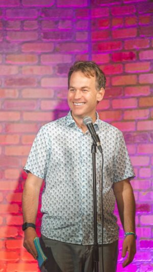 Mike Birbiglia Instagram - This is a new joke from last week in Madison. Will it make it into the next show? I actually have no idea. I’m just throwing a ton of new jokes and stories on stage and having so much fun with it. Thanks to my friends at @comedyonstate in Madison and I look forward to seeing everybody at these little “working it out” shows in Philadelphia, New Brunswick, Levittown, and Sag Harbor. (Link in bio) We just added a second show in Sag Harbor, NY and adding more cities in the fall! Tag your local club or small, blackbox theater if you think it’s a good spot for this kind of thing. #newjokes #workingitout

(📸by @imbrycepeterson)