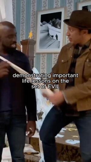 Mike Colter Instagram - There IS a right way and a wrong way. 🧻 

#EvilSeries #evilparamountplus