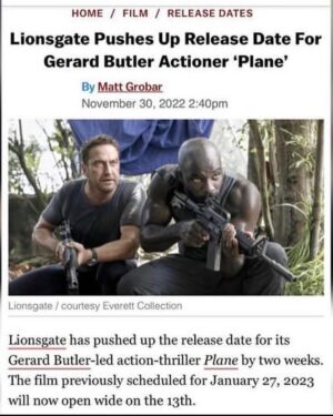 Mike Colter Instagram - ‼️RELEASE UPDATE‼️ @planemovie Will now hit theaters across the country on JANUARY 13th, 2023 on MLK weekend. See you there🍿 @lionsgate #releasedate #action #gerardbutler #mikecolter #actionthriller