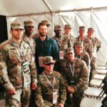 Mike Vogel Instagram – Why we do what we do….. thank you.  @nbcthebrave @KansasSpeedway #NASCARPlayoffs