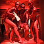 Miles Davis Moody Instagram - That one time I was a red velvet debbbbil for @adriennemaloof for her red velvet vodka launch party - ZING.