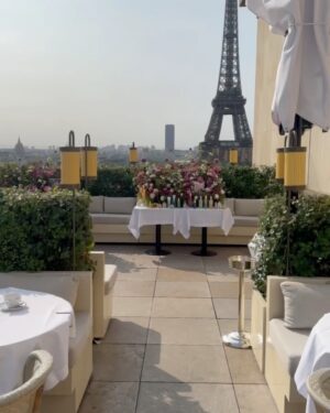Miranda Kerr Instagram - A beautiful morning in Paris celebrating @koraorganics and our Plant Stem Cell Retinol Alternative Serum, available online at @sephorafrance July 3rd ✨❤️🇫🇷