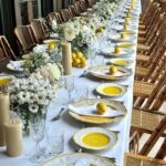 Miranda Kerr Instagram - Thank you to my Aussie fam for such a special early birthday brunch 💛🌻🍋 Tablescape by my good friend @stevecordony ✨