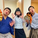 Misoo No Instagram - 『すゑひろがりず並びに～脳みそ夫編～』 . あ～ざした～す！（たこ口） . めちゃくちゃたの新古今和歌集～！！ . またぜひコラボしたい～す！ . アーカイブも残るそうなんで、ぜひ試聴してほし〜す！ . 和の芸人さんあつめて . 和ライブもやりたい〜すね！ . すゑひろがりずさん . 今日は呼んでくれてあ〜ざした〜す ！ . #すゑひろがりず #大宮よしもとラクーン劇場 #脳みそ夫 #OL聖徳太子