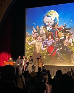 Mitra Jouhari Instagram - I’m in a few episodes of @historyoftheworld part 2! I am so grateful to get to be part of something that includes so many people I love and look up to (both onscreen and off). It’s out on Hulu next Monday March 6 ❤️❤️❤️ also the reason my hands are like that is because I am holding one grain of rice in each hand.