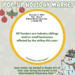 Mo Collins Instagram – Are you local to Studio City? Come to our Holiday Market! 10% goes to benefit @alifeinthearts Lots of great vendors! You just might recognize a few faces! I’ll be selling hand painted ornaments, miniatures and limited edition signed prints from @mocollinsart ❤️ It’s the giving season!! Come join the fun! @queenstrunk @willsimmsmusic @bradysbakery @farringtonamy @pallavisastry @karendavidofficial @rydencarl #holidaymarket #artisans #blackmarketliquorbar