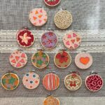 Mo Collins Instagram - Gearing up for our Holiday Market! I will have a garden of miniatures, hand painted hoop ornaments, and limited edition prints available. Info in pic #3!! To help benefit the multitude of people affected by the strike in our resilient and patient entertainment community. Come do some shopping!! ❤️ @mocollinsart #holidaymarket #blackmarketliquorbar #entertainmentcommunityfund #artists #artisan #holiday