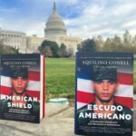 Mo Collins Instagram - I was so amped up about meeting this hero last night that I accidentally grabbed a Spanish version of his book. 😂 This man understands the dangers and importance of the phrase “boots on the ground” when it comes to defending our democracy. @gonell111 did exactly that on January 6 at the capitol. Met him at the launch party for @nrjmediagroup , whom are all primed and ready to bring great projects to light!! Congratulations to this electric bunch!! #j6 #sgtgonell #nrjmediagroup #contentcreator