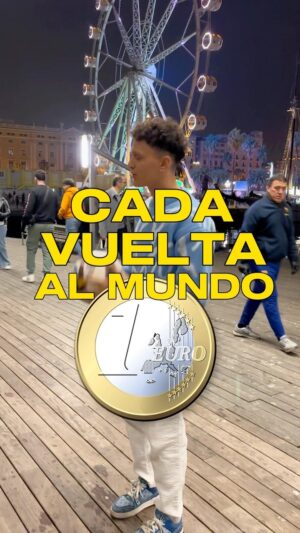 Mohammed El Amine El Khayari Instagram - 1 VUELTA AL MUNDO = 1€ 🤑💰 cuánto te llevarías tú? ⚽️😏👇🏽 #mohafs #reto #barcelona #maremagnum