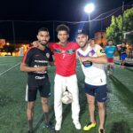 Mohammed El Amine El Khayari Instagram - freestyle con @hamzaweldaichaofficial 🎤 (7looo🤣) & @idriss.matuidi ⚽️ chokran a drari 3la tar7ib dyalkom 🫶🏽 Tanger طنجة