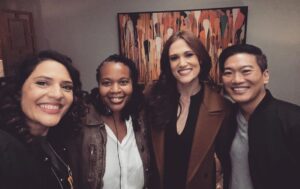 Monique Gabriela Curnen Instagram - Ep 307 had SO much going on. 🔥Thankfully, we had @joytlane9 directing & our ep writer #thomaswong at the helm to make sure we didn’t miss a beat 🙌🏽 @ghoststarz #ghostmode #bts #setlife #crew #bestteam