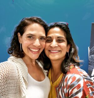 Monique Gabriela Curnen Instagram - Got to celebrate my sister & shero @sarahkkhan and her first solo show @covestreetarts 🌟 Her work was further illuminated in brilliant conversation with @siddharthavshah 🌟 Thanks to @indigoartsalliance for organizing & supporting great artists & conversations #art #pleasureanddefiance #representation #create #voice #invisiblevisible #portland #maine