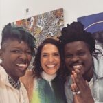 Monique Gabriela Curnen Instagram - Thank you @laolunyc for the inspiring studio visit! The conversation was deep & laughter was too 🙌🏽 🌟 So grateful to hear about your creative journey & for the magical summer afternoon #summer #artist #diaspora #inspiration #nigeria #newyork #create