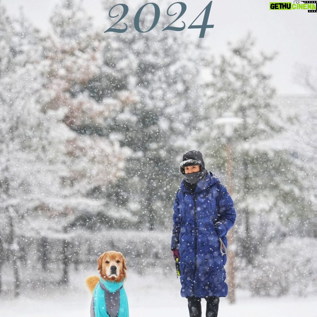Moon Jeong-hee Instagram - #마누 #manu #2024 #1stday #새해 #새배 #복많이받으세요 #부모님께 #인사 새배 하랬더니..... 옆에서 모냐..ㅡㄴㅡ 2024년 행복하시고 건강하세요!