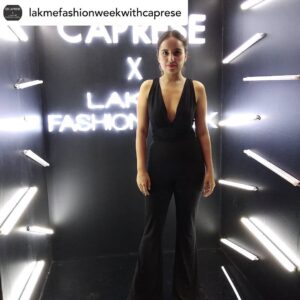 Mridanjli Rawal Instagram - @lakmefashionwk @capresegirl :