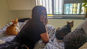 Mridanjli Rawal Instagram - Our first ever perfect picture❤️. With my Orange and Patch.
:
:
:
#igers #insta #instago #instagram #instapic #cats #catsofinstagram #catstagram #instacat #sunday #weekendvibes #morning #instagramers #instastyle #instalife #pic #potd #bestoftheday #love #cats #fun