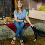 Munmun Dutta Instagram - Some ‘D’ company for myself in between takes 🎥 😍 🤗 🐶 🐕 . . . #munmundutta #picturesoftheday #behindthescenes #tmkoc #onsetlife #doglove #puppygram #inbetweentakes #inbetweenshots Dadasaheb Phalke Chitranagari FILMCITY Goregaon East Mumbai