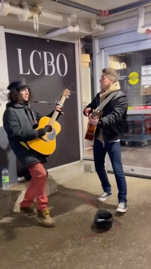 Myles Erlick Instagram - Found my new guitarist🤯
•
•
•
•
#music #busking #whiskeyontheceiling #acoustic #viral #explore #insta #jam #toronto #nashville #lifestyle #countrymusic #new